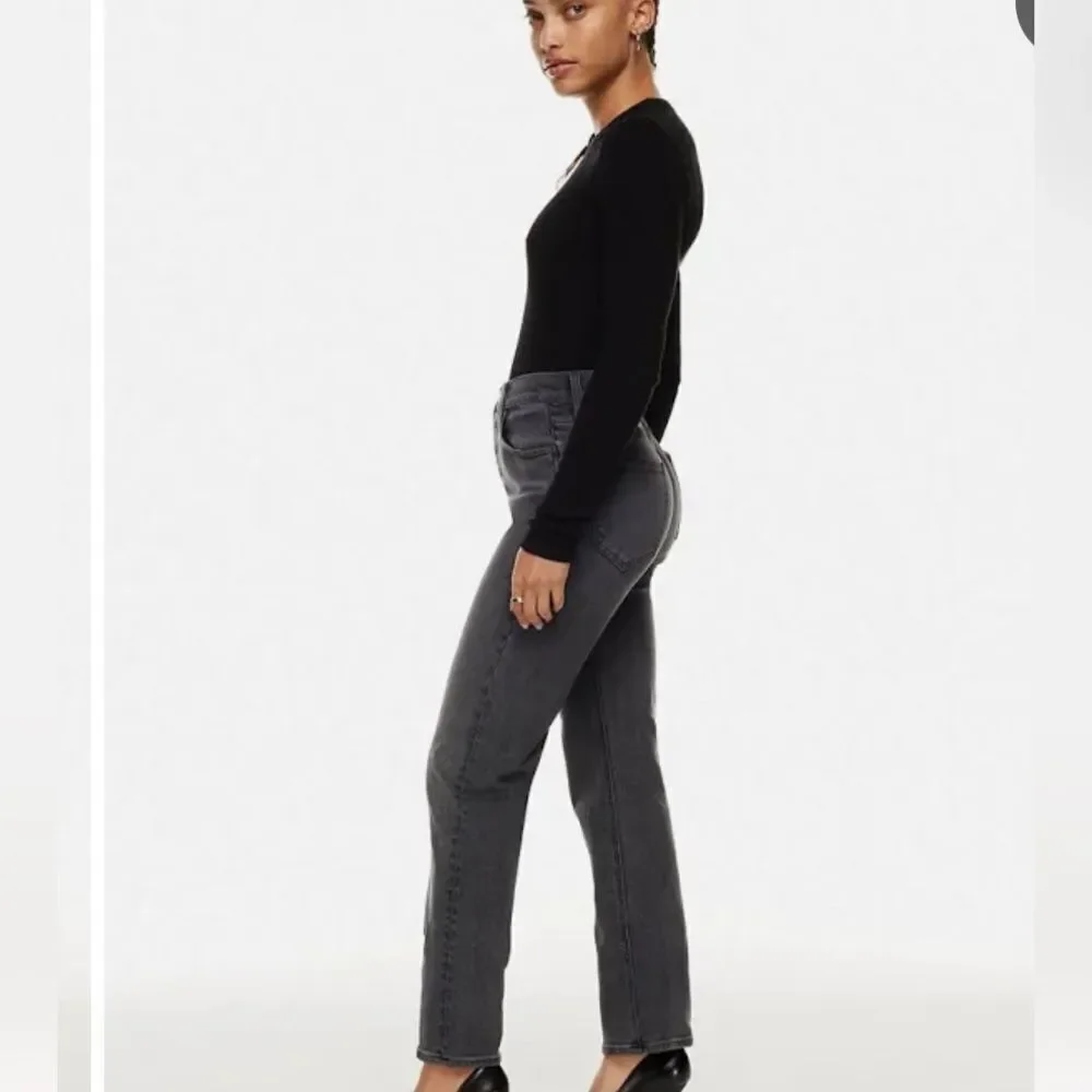 Aritzia Denim Forum Arlo High Rise Straight Leg Jeans 24 - Picture 7 of 15